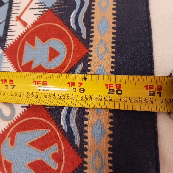 Vntg USA MADE Aztec Bandana COTTON Southwestern West Handkerchief Arizona Native - Picture 12 of 13